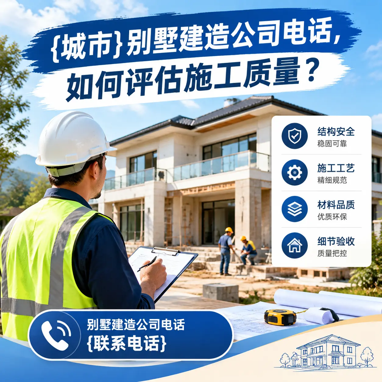 贵定别墅建造公司电话，如何评估施工质量？