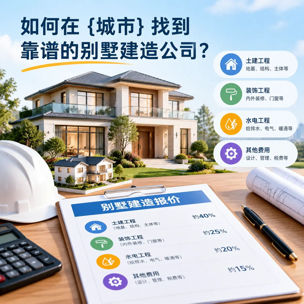如何在 贵定 找到靠谱的别墅建造公司?