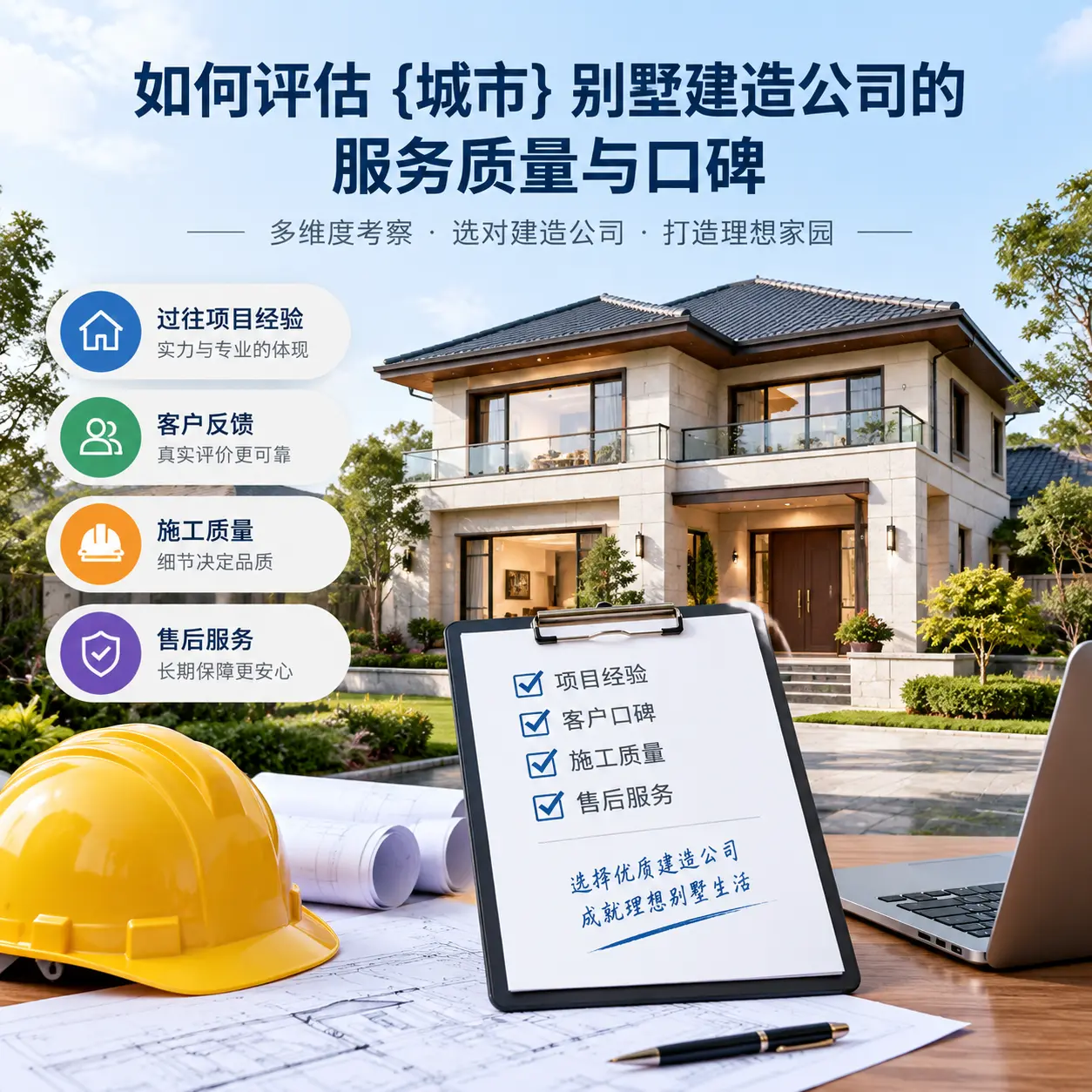 如何评估 贵定 别墅建造公司的服务质量与口碑