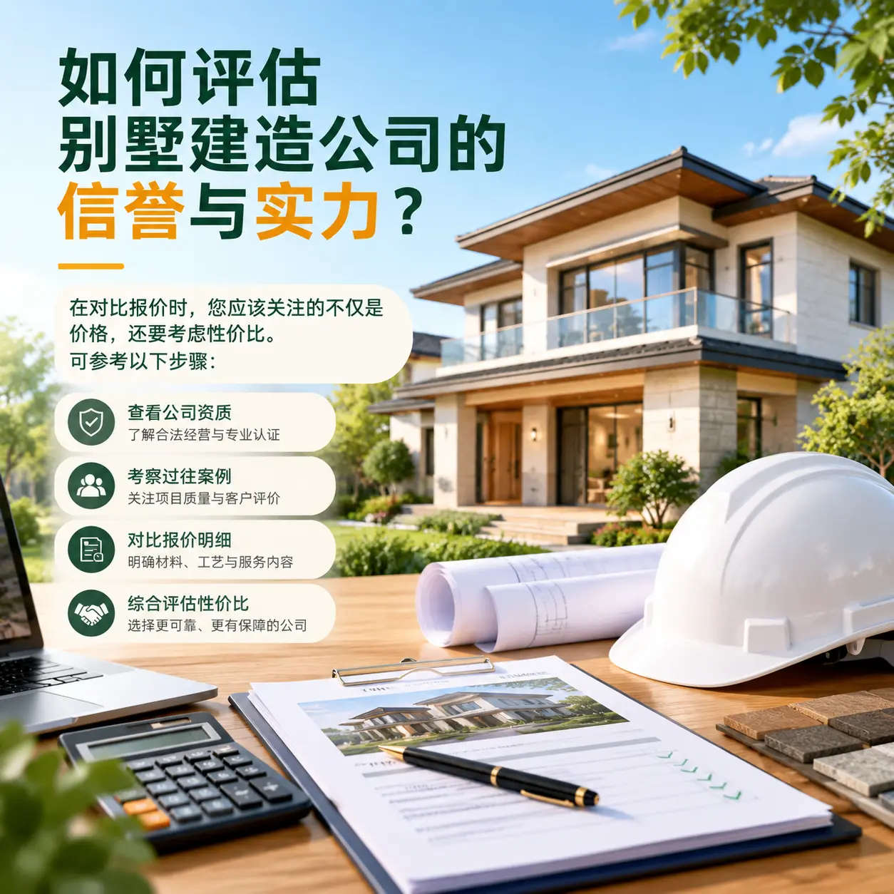 如何评估 贵定 别墅建造公司的信誉与实力？