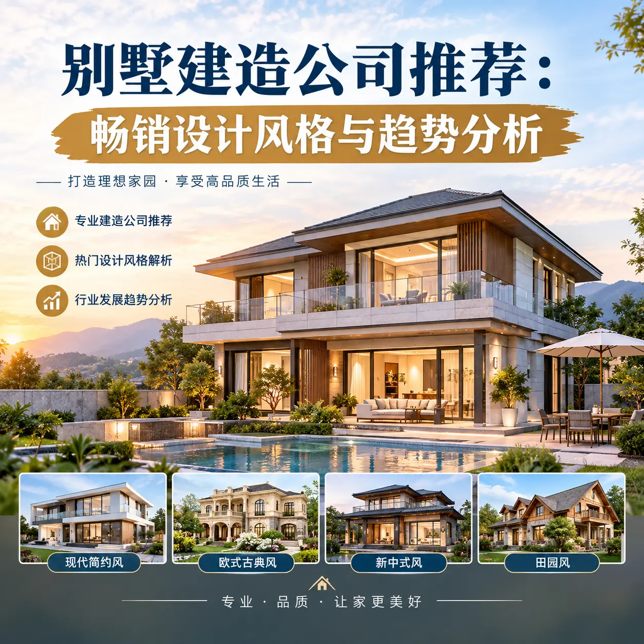 别墅建造公司推荐: 贵定 畅销设计风格与趋势分析