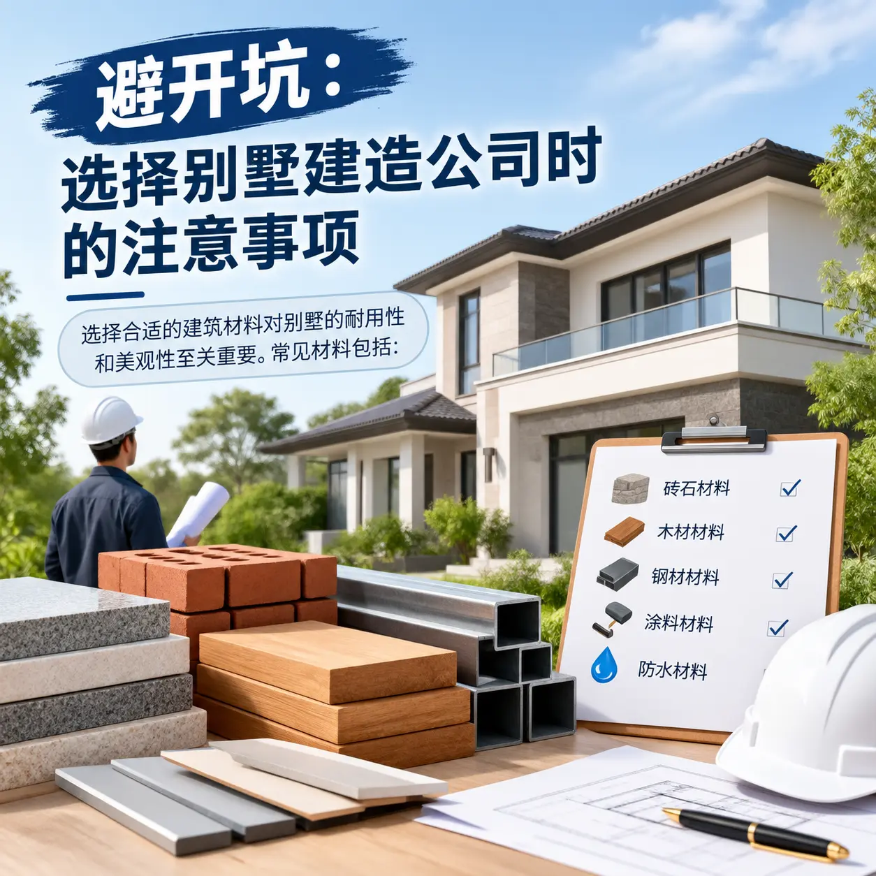 避开坑:选择 贵定 别墅建造公司时的注意事项